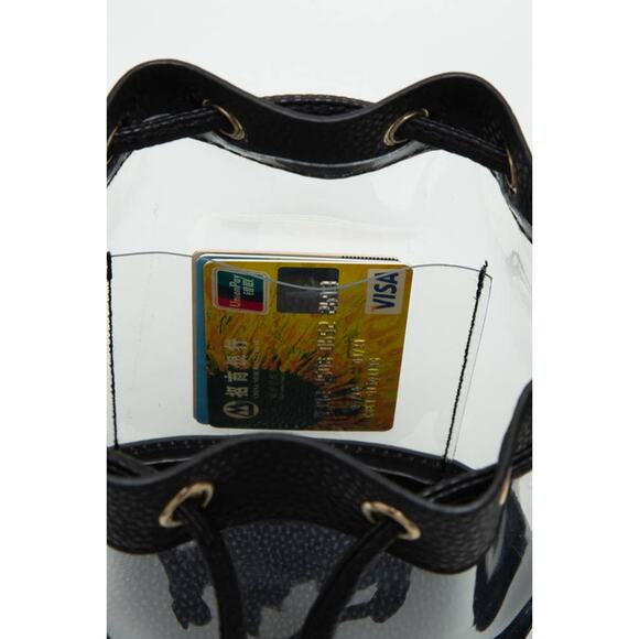 Clear Crossbody Stadium Bucket Bag Royal Blue - Picture 9 of 11